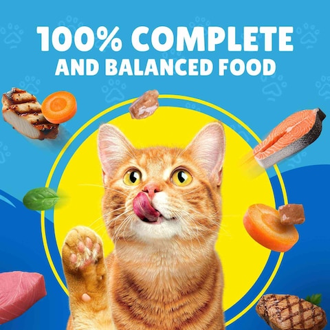 Purina Friskies Salmon, Tuna and Vegetables in Gravy Wet Cat Food, 400g