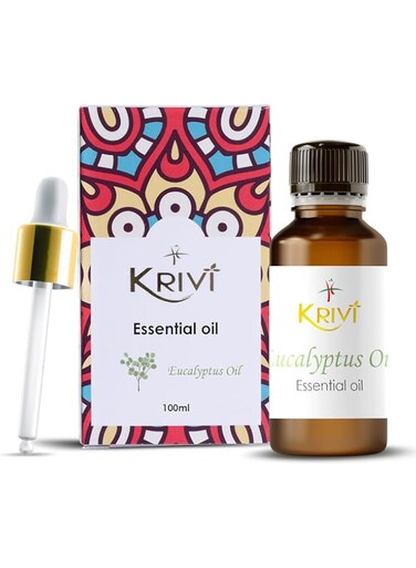 KRIVI HERBALS Eucalyptus Essential Oil, 100 ml, Pack of 1