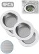 4 Pcs Stainless Steel Anti-clogging Kitchen Sink Strainer Removable Reusable Drain Covers with Large Wide Rim, Ideal for Kitchen Bathroom and Utility Sink Drain Protection