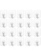 20 pcs Adhesive Hooks Heavy Duty Wall Hooks 8kg (Max) Self Adhesive Hook Bathroom strong viscose hook seamless transparent hook nail free stick clothes magic Force hook