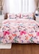 Home Single size 4-piece duvet cover set featuring a charming pink butterfly design.