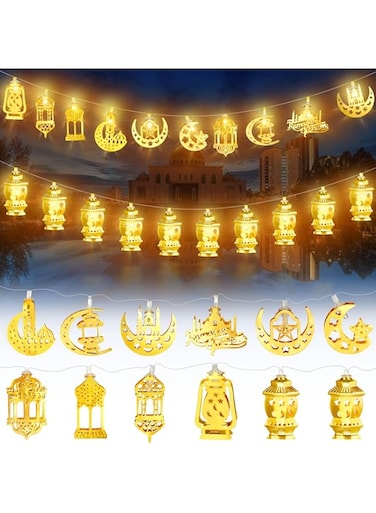 Khazna LED Wrought Iron Castle Light String Festival Lights String Iron Palace Lights String Lights, DY0740-LH