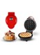 JiaHotion 4" Mini Waffle Maker - Made With Premium Quality Plastic &amp; Non-Stick Coating - Small Pancake Maker For Brownies, Cookies, Quesadillas, Calzones, Hash Browns and Other Foods