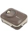 Twisoo Stainless Steel Lunch Box for Kid School, Insulated Bento Lunch Box with Tableware, 3 Compartment Divided Lunch Containers with Lids, Leakproof   BFA Free   Dishwasher Safe 1300ml (Gray)