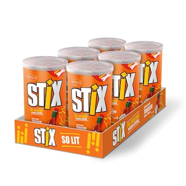 كيتكو ستيكس أصابع بطاطس بنكهة صلصة تاباسكو، الأصلية، متبلة، 40 غرام، حزمة من 6 قطع