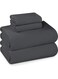 Bedding Queen Sheet Set - Jersey Knit Sheets 4 Piece Queen Jersey Sheet Set &acirc;&euro;&ldquo; Cotton Jersey Sheets &acirc;&euro;&ldquo; Soft T-Shirt Stretchy Sheets (Queen, Dark Grey)
