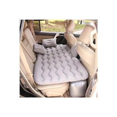 Waves Digital Car Inflatable Air Mattress with 2 Pillows Portable Camping Bed for SUV, Universal Fit