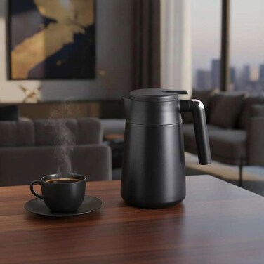 Home Kasra Vacuum Flask 1L - Black