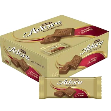 كوانتا أدور شوكولاته حليب ناعمة وكريمية حزمة من 12 32 غرام