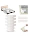 Bed Sheet Holder Set, Sheet Straps, Fitted Sheet Straps Keep Sheets Tight, Adjustable Bed Sheet Holder Clips, Non-Slip Lock Sheet Clips Fits All Mattresses for Home, Hotel, Dorm (4 Pack),White