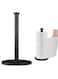 JWWYJ Paper Towel Holder, Black Kitchen Towel Holder, Countertop Paper Towel Holders for Kitchen Roll Holder, Steady Paper Towels Holder Countertop with Solid Weighted Base