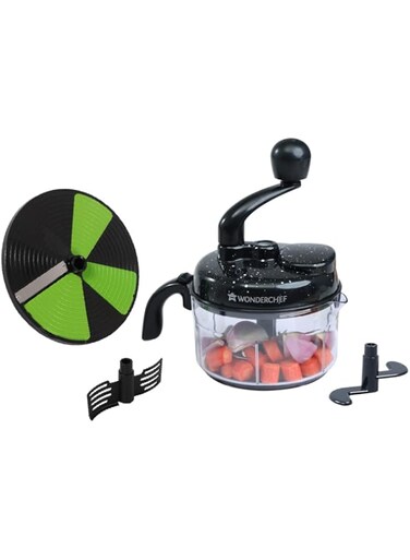 Wonder Chef Turbo Dual Speed Food Processor, Black (Turbo)