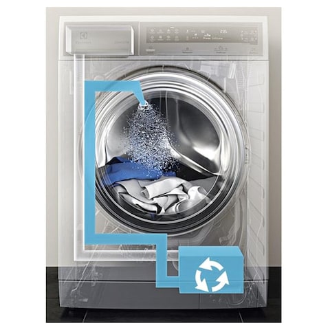 Electrolux Front Load Washer EW8F2166MA, 10 kg, UltraCare Technology, 1600 rpm, 0.727 kWh, White