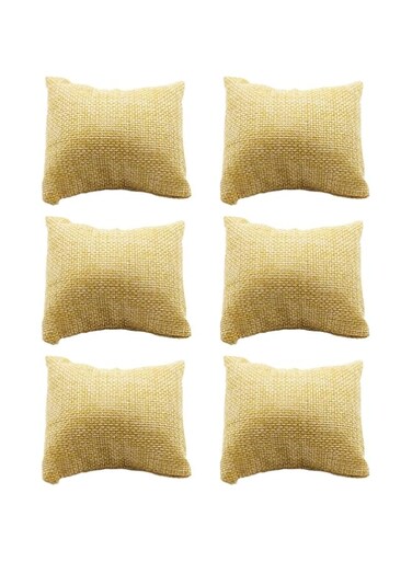 Amosfun 6pcs Watch Display Pillow Jewelry Cushion Square Tray Wristchain Display Hand Chain Bracelet Mini Bangle Cushion