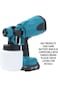 21V Cordless Paint Sprayer with 1.5Ah Battery and Charger 800ml Electric Spray Gun 3 Spray