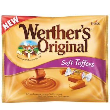 Storck Werther's Original Soft Cream Caramel Toffees, 600g