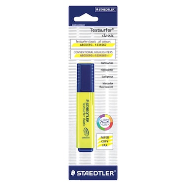 Staedtler Textsurfer Classic Highlighter Blister Yellow