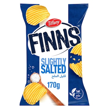 Tiffany Finns Crinkled Potato Chips Salt 170g