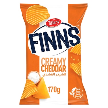 Tiffany Finns Crinkled Potato Chips Cheese 170g