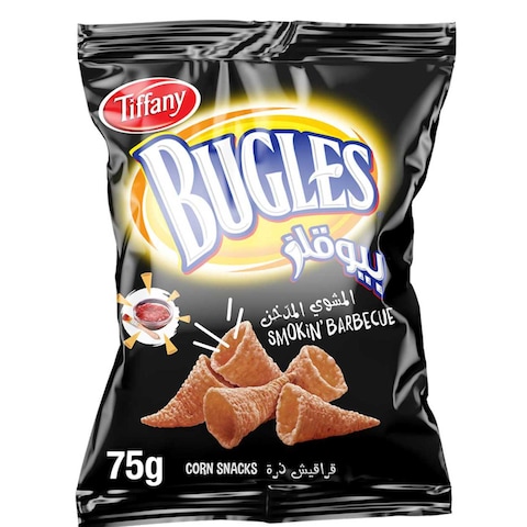 Tiffany Bugles Smokin&#39; Barbeque Crispy Corn Snacks, 75g