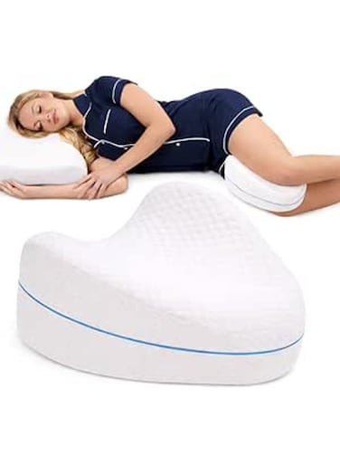 Pillow for Back, Hip, Legs &amp; Knee Support &acirc;&euro;&ldquo; Wedge Cushion for Sciatica Nerve Pressure Relief