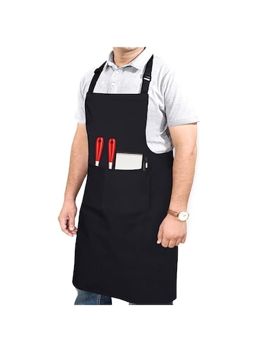 RUVANTI Professional Grade Durable Extra Large XXL Men/Women Aprons for Cooking BBQ Work Chef Apron