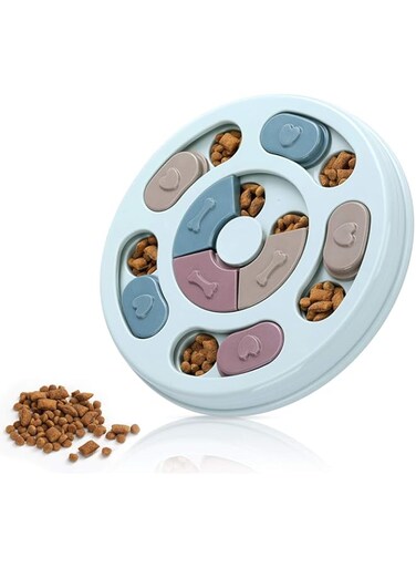 Kameety Dog Puzzle Toys, Dog Enrichment Toys for Large Medium Small Smart Dogs, Mentally Stimulation Toys for Dogs Cats, Dog Treat Toy, Puzzle Feeders for Puppy (Blue)