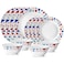 Larah Plano Opal Dinner Set Multicolour Assorted 12 PCS