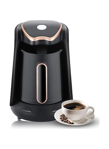 Saraele Electric Turkish Coffee Maker Machine with 250ml/1 Cup Coffee Pot Single Serve Espresso Maker 600W Heating Coffee Pot 5 Minute Quick Making with Induction -drip Function