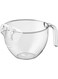 Plastic Rice Washing Bowl with Strainer, 2 Pcs Heavy Duty Rice Washer Strainer Colander with Handle, Filter Strainer Basket for Cleaning Vegetable, Fruit, Pasta, Beans, Transparent