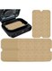 pieces of perforated air fryer liner, non stick disposable rectangular air fryer parchment, heat-resistant and oil resistant air fryer accessories, suitable for ovens, steamers, grills