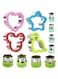 ECVV 12Pcs Stainless Steel Sandwich Cookie Cutters Set Mini Vegetable Fruit Cutters Food Grade Cookie Cutter Mold for Kids Food Decoration Tools for Kitchen