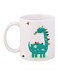 Dinosaur Printed Coffee Mug White/Blue/Red