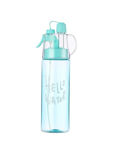 NALACAL Sport Water Spary Bottle, Air up Water Bottle, Water Bottle Aesthetic Design, Mist Spray and Flip Straw, Ideal for Cycling, Fitness, Hiking, Running, and Mountaineering Hydration (Blue)