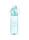 NALACAL Sport Water Spary Bottle, Air up Water Bottle, Water Bottle Aesthetic Design, Mist Spray and Flip Straw, Ideal for Cycling, Fitness, Hiking, Running, and Mountaineering Hydration (Blue)