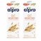 Alpro Oat Unsweetened Drink, 100% Plant-Based, Lactose Free  1L  Pack of 2
