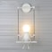E27 LED Personality Creative Retro Wrought Iron Villain Wall Lamp without Bulb - White