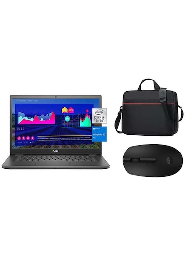 Dell Latitude 3410 Business Laptop, 14" HD Display, Intel Core i5-10210U, 16GB RAM, 512GB SSD, Intel UHD Graphics 620, Grey &ndash; International Version Upgraded (Windows, English KB + Mouse, Bag)