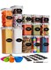 14 Pcs Food Storage Containers With Lids for Kitchen Organization Plastic Kitchen Storage Containers for Pantry Organization and Storage Cereal Rice Pasta Flour and Sugar Containers