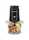 Nutricook All-purpose Glass Chopper &amp; Mincer, 1.2L with 4 SS Blade detachable System, easy to clean, Pulse speed for precision, Ice Crushing, Anti Slip ring, 2 Yr Warranty, 500 W, NC-CH1200 Black