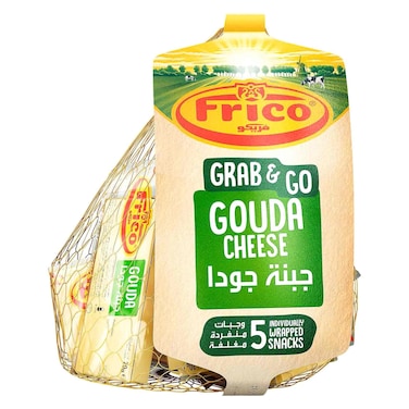 Frico Grab and Go Gouda Cheese Snacks, 20g Pack of 5