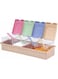 Tazweeq Transparent Spice Box with Lid and Spoon, 4 Compartment Spice Box, Spice Storage Organizer, Kitchen Supplies