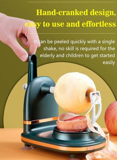 Cranked Apple Fruit Peeler