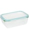 Taliona Borosilicate Glass Boro Pro Rectangular Food Container, Blue, 1860 ml