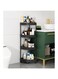 HALAYAYA Bathroom Shower Shelving Caddy Corner Shelves Bath Storage Basket Shelf Kitchen Bathroom Storage rust proof Shower Shelves (black, 4 tier)