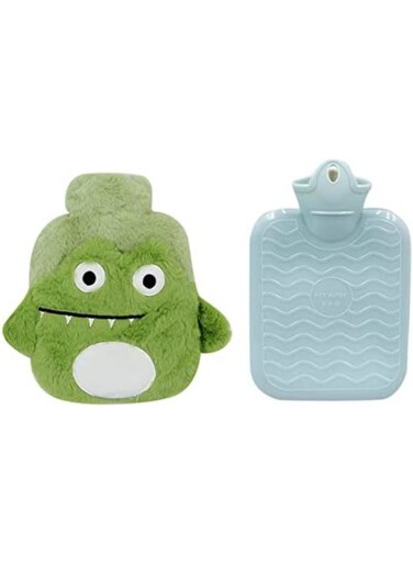 Hot Water Bottle with Soft Cover Water Bag with 3D Cartoon Plush Cover, for Neck, Shoulder Pain and Hand Feet Warmer, Menstrual Cramps, Hot Compress and Cold Therapy