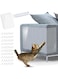 [6-Pack] Zuooiec Cat Scratch Furniture Protectors with 20 Pins - 15x40cm Anti-Scratch Training Tape, Strong Adhesive Film to Shield Couches, Tables &amp; Furniture from Cat Claw Damage
