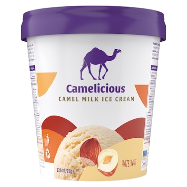 Camelicious Camel Milk Ice Cream Hazelnut 125ml