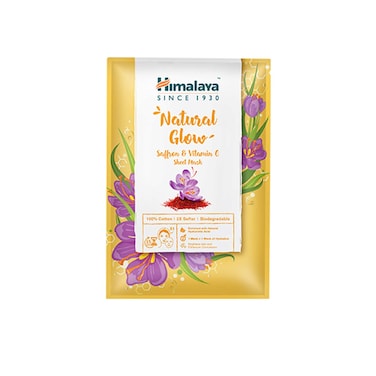 Himalaya Natural Glow Saffron And Vitamin C Face Sheet Mask White