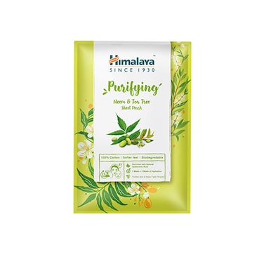 Himalaya Purifying Neem And Tea Tree Sheet Mask Green